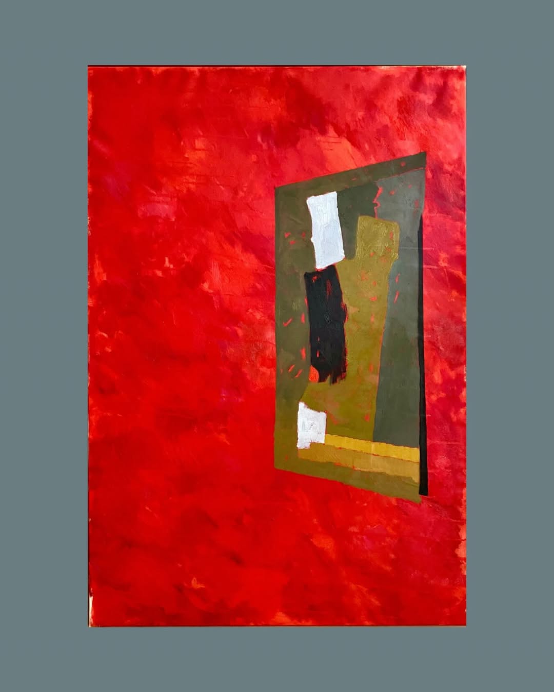 Suat Arıkan - “Mekansal Kavram” 129 x 88 cm Yağlı Boya