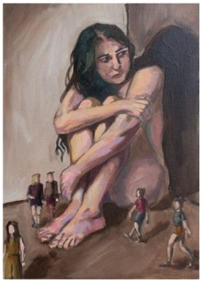 Birlik ve Teklik Üzerine 3,2022 On Unity and Oneness 3 , 2022 Tuval üzerine yağlıboya Oil on canvas 35 x 50 cM