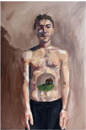 Kapısız Ev 3 / Doorless House 3, 2022 Tuval üzerine yağlıboya Oil on canvas 50 x 70 cm