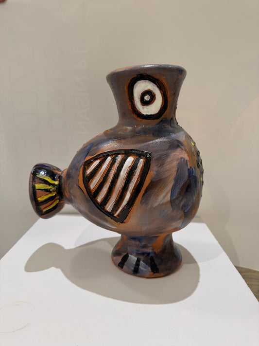 Mavi Kuş, 2026. Sırlı seramik. 29 x 36 x 20 cm.