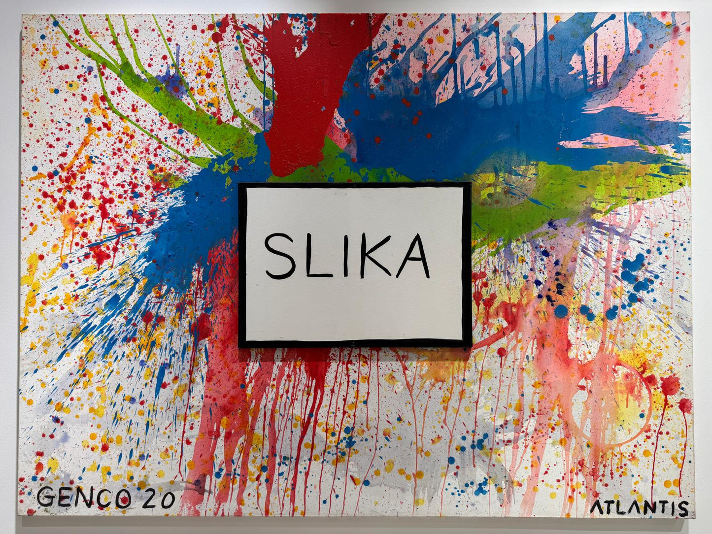 Slika (imge), 2026. Tuval üzerine akrilik ve tuval. 200 x 150cm.