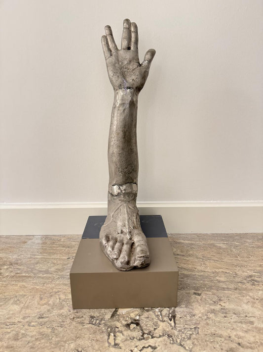 El Ayak . Aluminyum döküm. 60 x 35 x 15 cm.