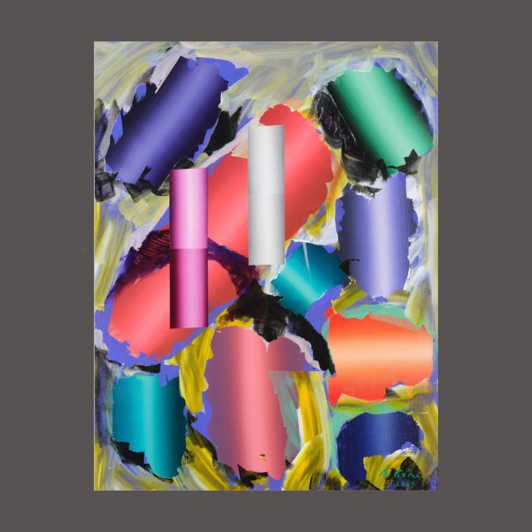 Adem Genç 2023 “İsimsiz” / “Untitled” Tuval üzerine akrilik boya / Acrylic on canvas 116x89 cm