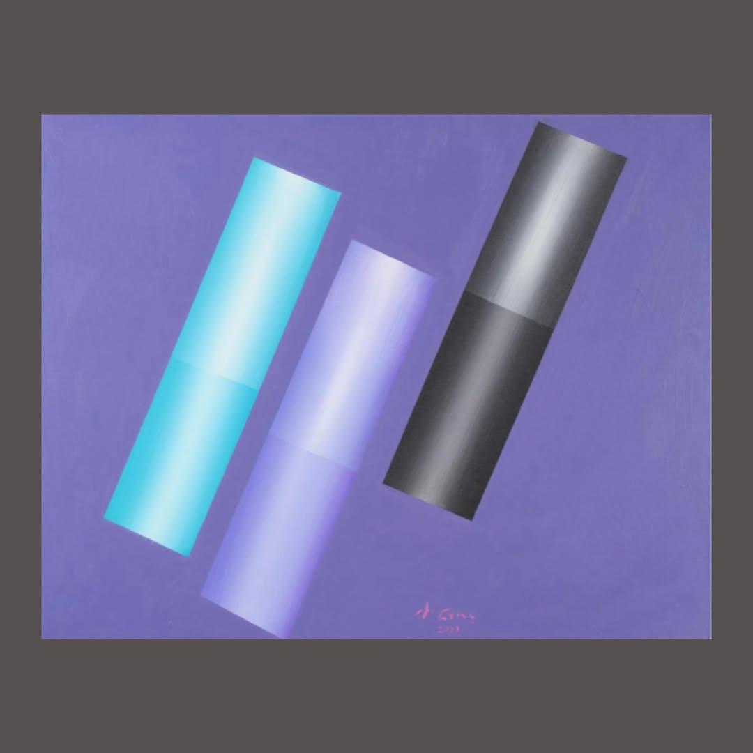 Adem Genç 2023 “İsimsiz” / “Untitled” Tuval üzerine akrilik boya / Acrylic on canvas 73x92 cm