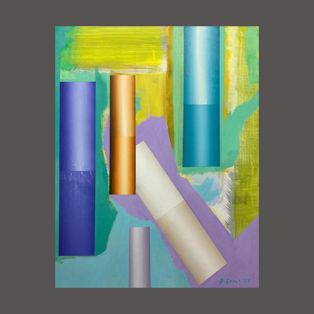 Adem Genç 2023 “İsimsiz” / “Untitled” Tuval üzerine akrilik boya / Acrylic on canvas 92x73