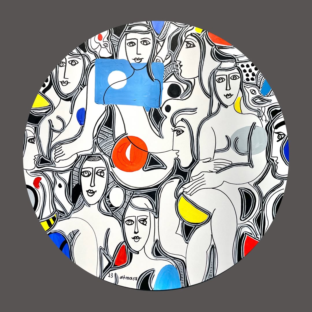 Ali Atmaca Tuval üzerine akrilik boya / Acrylic on canvas 100 cm