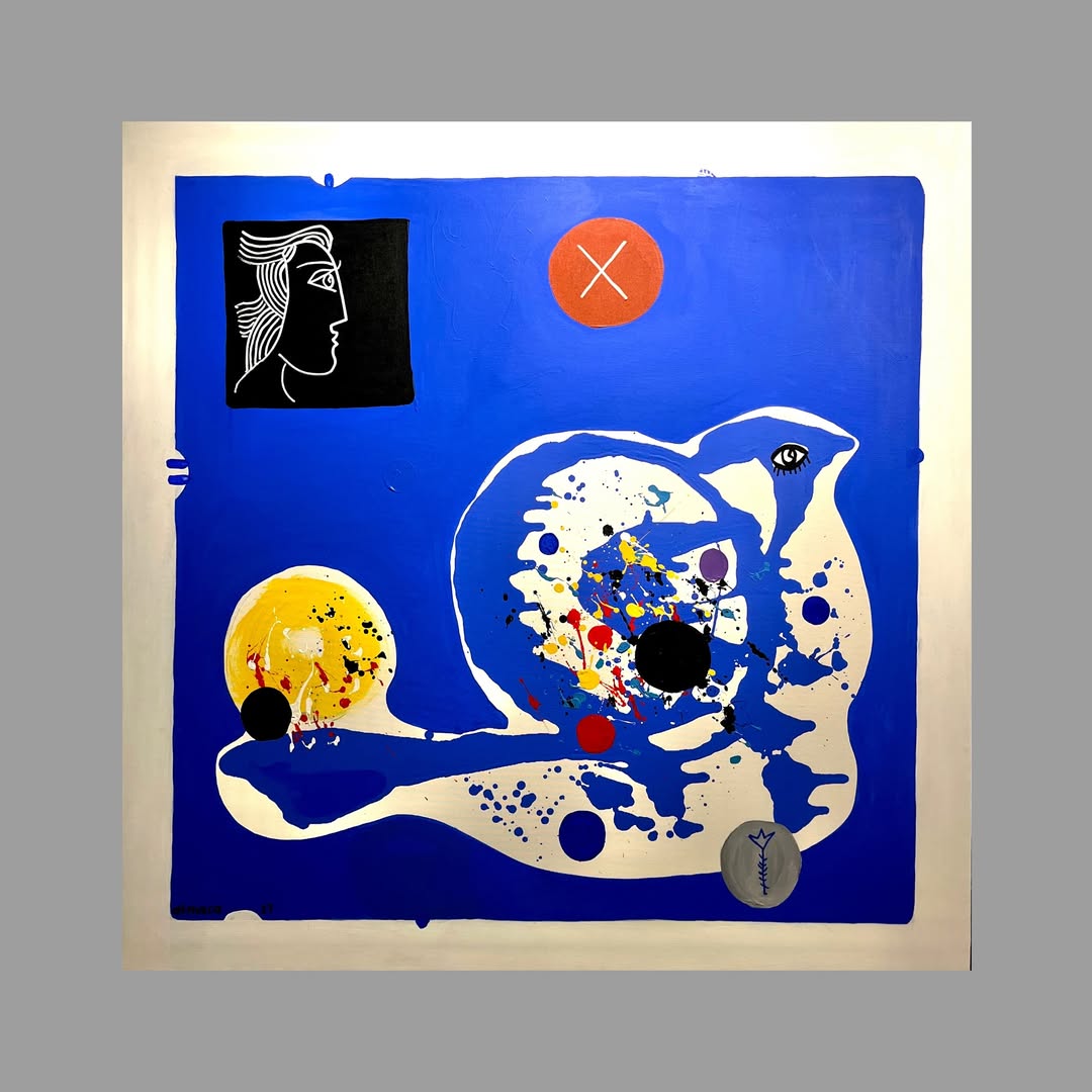 Ali Atmaca Tuval üzerine akrilik boya / Acrylic on canvas 110x110 cm