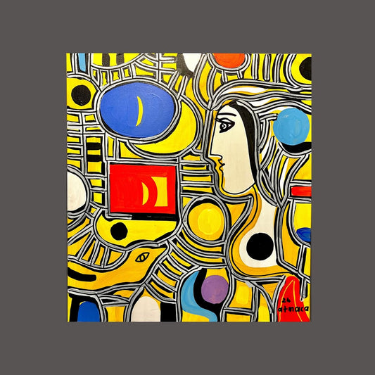 Ali Atmaca Tuval üzerine akrilik boya / Acrylic on canvas 50x55 cm