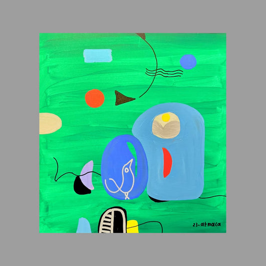 Ali Atmaca Tuval üzerine akrilik boya / Acrylic on canvas 65x70 cm