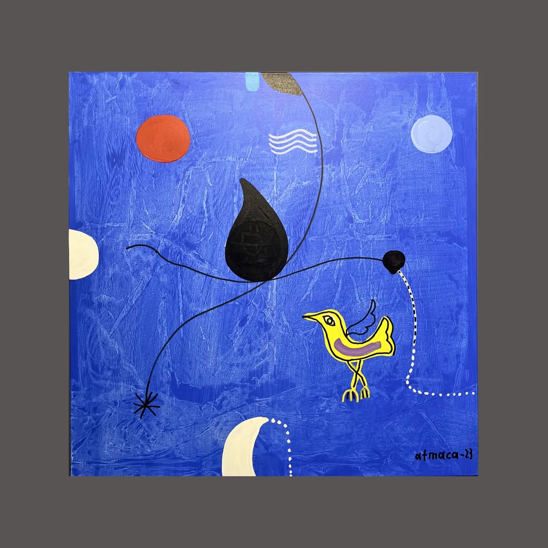 Ali Atmaca Tuval üzerine akrilik boya / Acrylic on canvas 70x70 cm