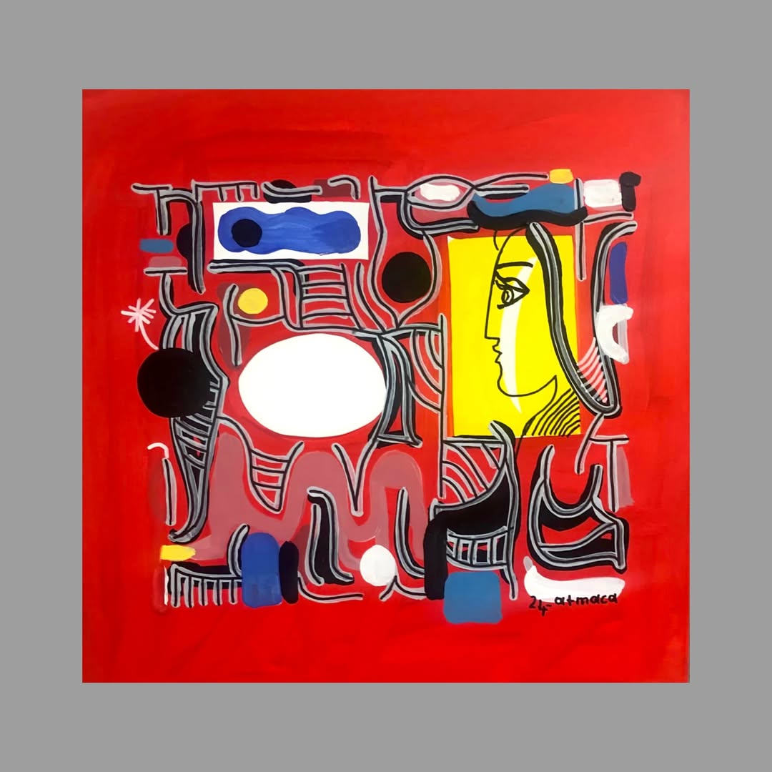 Ali Atmaca Tuval üzerine akrilik boya / Acrylic on canvas 70x70 cm
