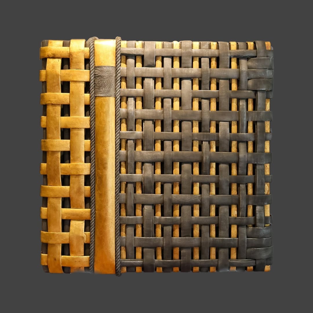 Bubi Rölyef Kafesler Serisi Ahşap tuval üzerine karışık teknik ve malzeme / Mixed technique and material on wooden canvas 120x120x7 cm