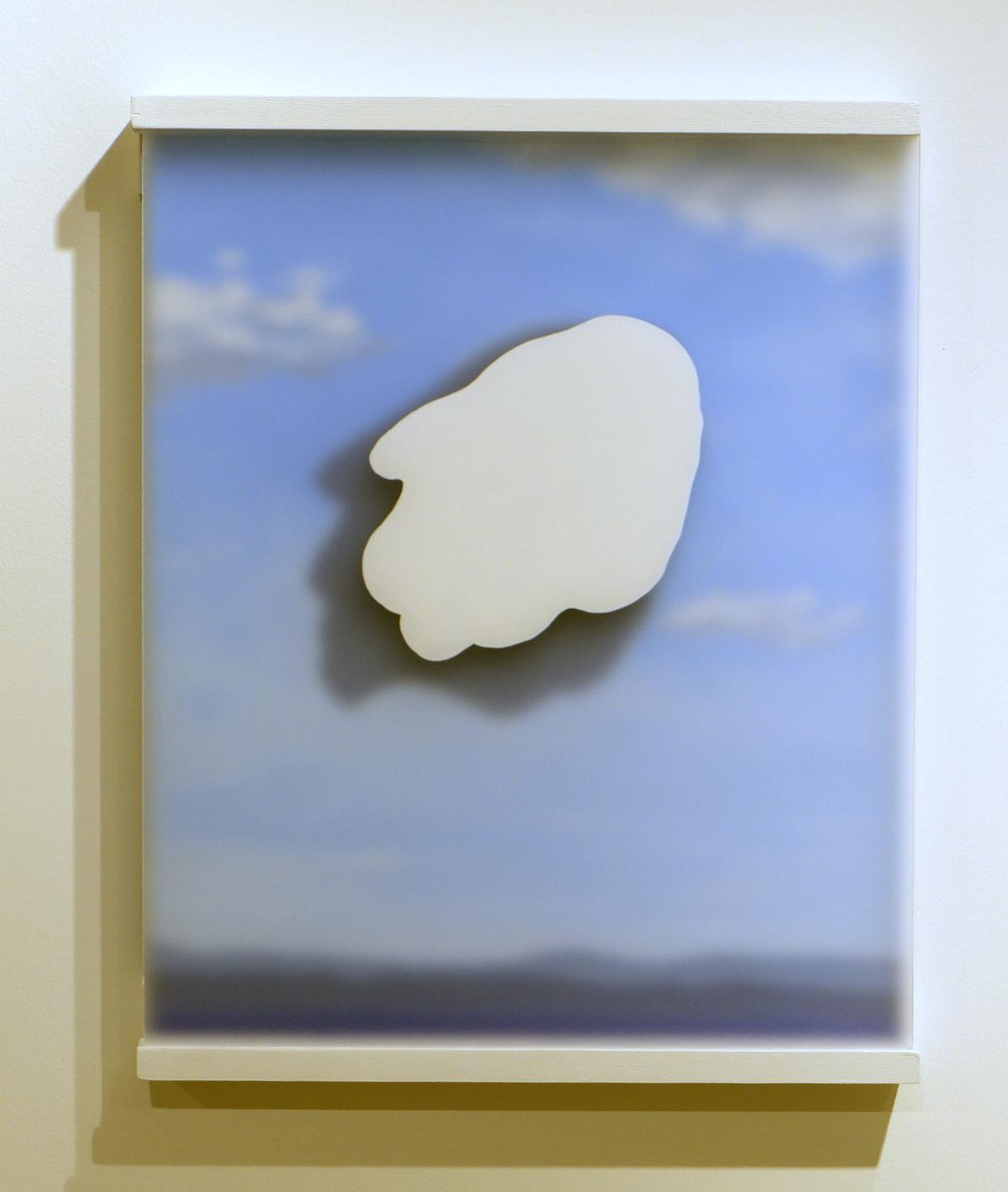 Bu  / Bu , 2026 Tuval üzerine yağlıboya, akrilik boya ve buzlu pleksi Oil on canvas, frosted acrylic, acrylic paint 60 x 50 cm