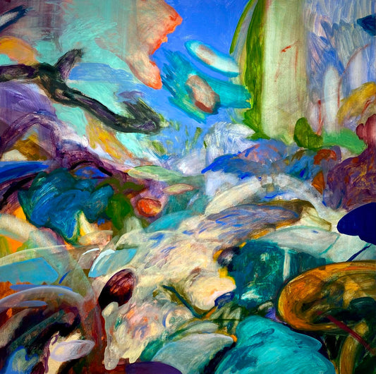 İsimsiz / Untitled, 2026 Tuval üzerine yağlı boya Oil on canvas 90 x 90 cm