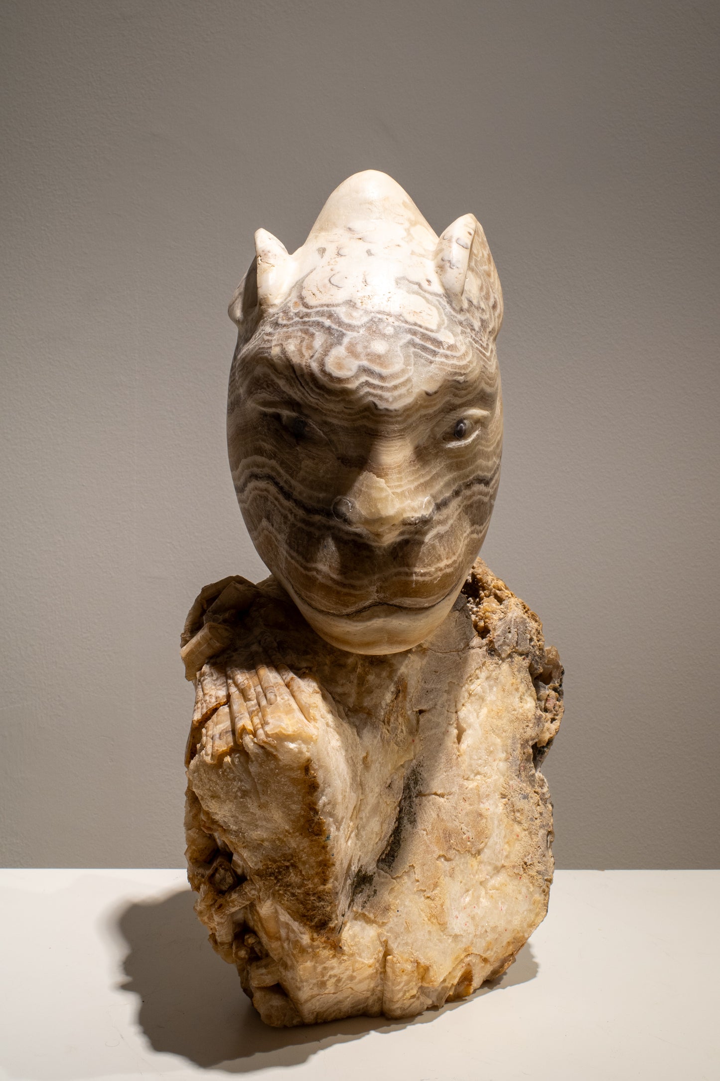 DÖNÜŞÜM  2018 40x23x18 cm kalsedon kristali, metamorfik kayaç