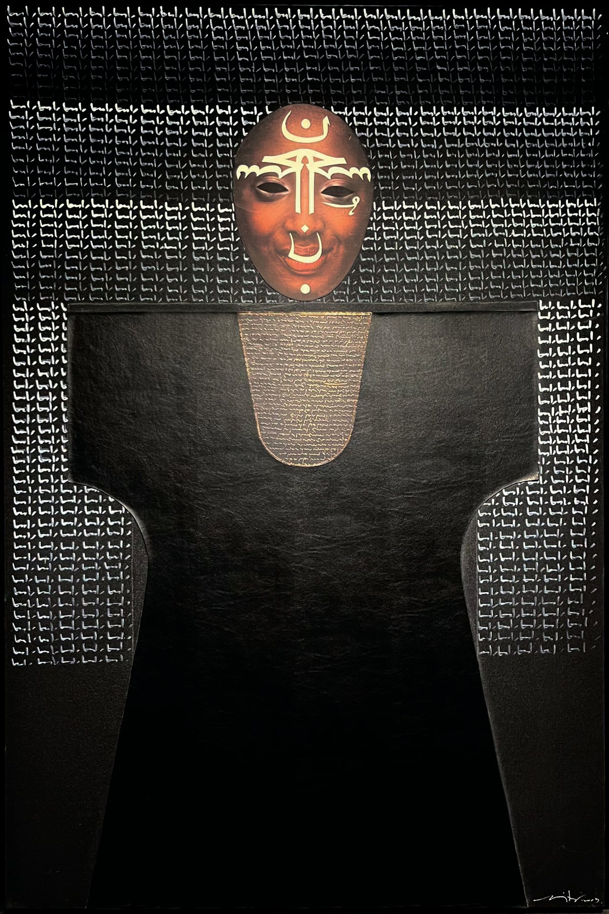 Kara Yazı (2009)-SUFİ3-140x100cm