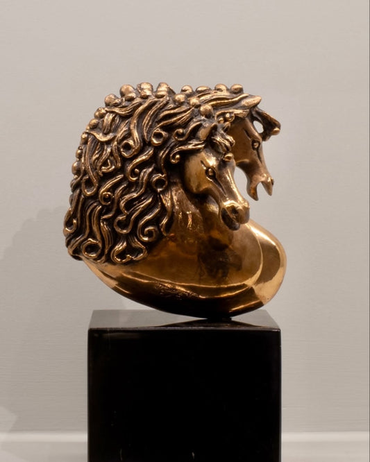 Süleyman Saim Tekcan - 12x24cm Bronz Döküm