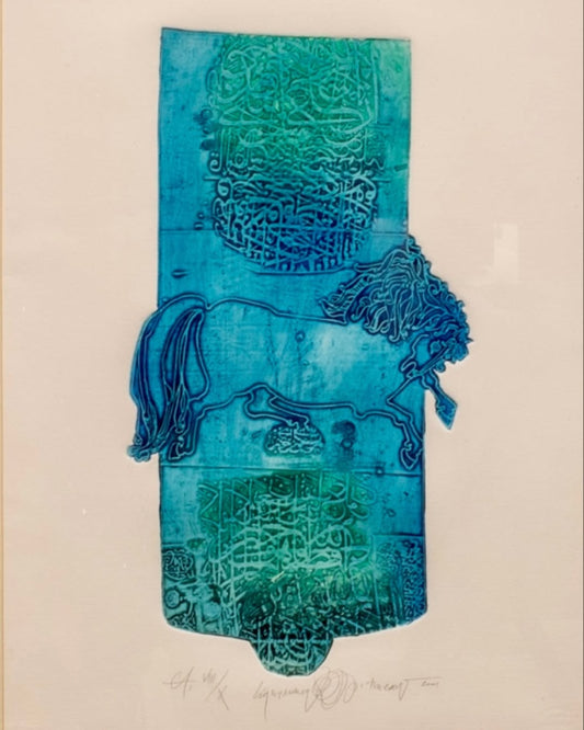 Süleyman Saim Tekcan - “İsimsiz” - 38 x 53cm Gravür - 2001