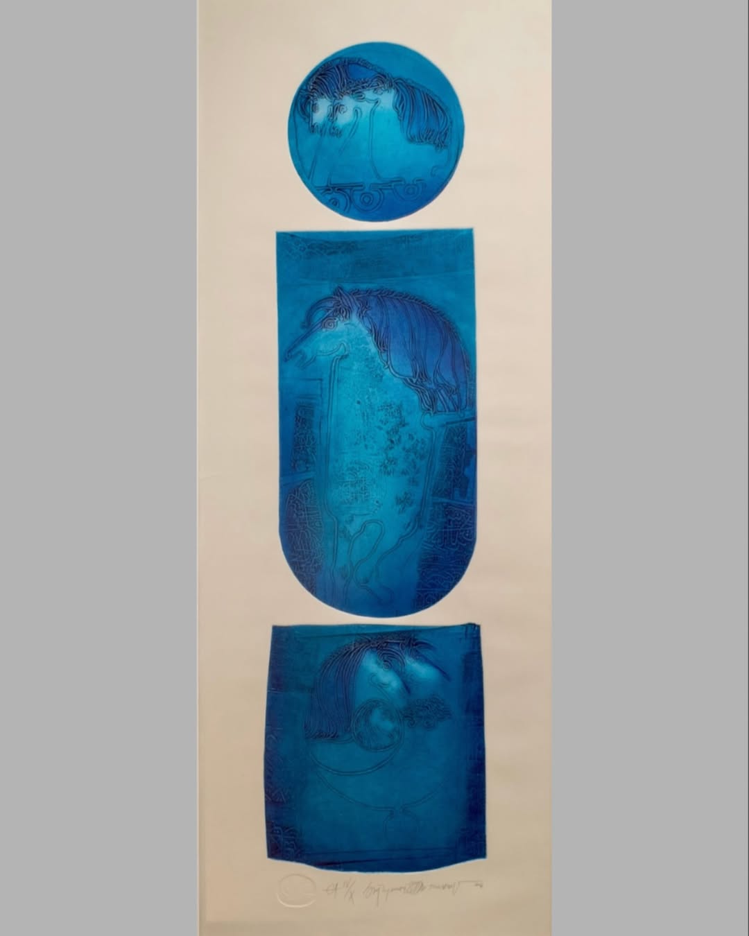 Süleyman Saim Tekcan - “İsimsiz” - 61x168cm - Gravür - 2016