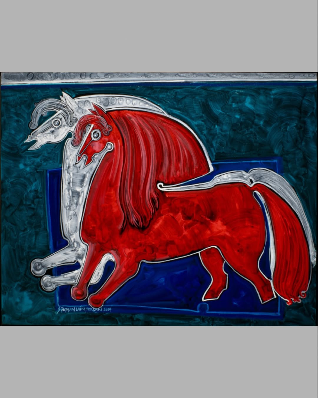 Süleyman Saim Tekcan - “İsimsiz” 80 x 100cm Yağlı boya