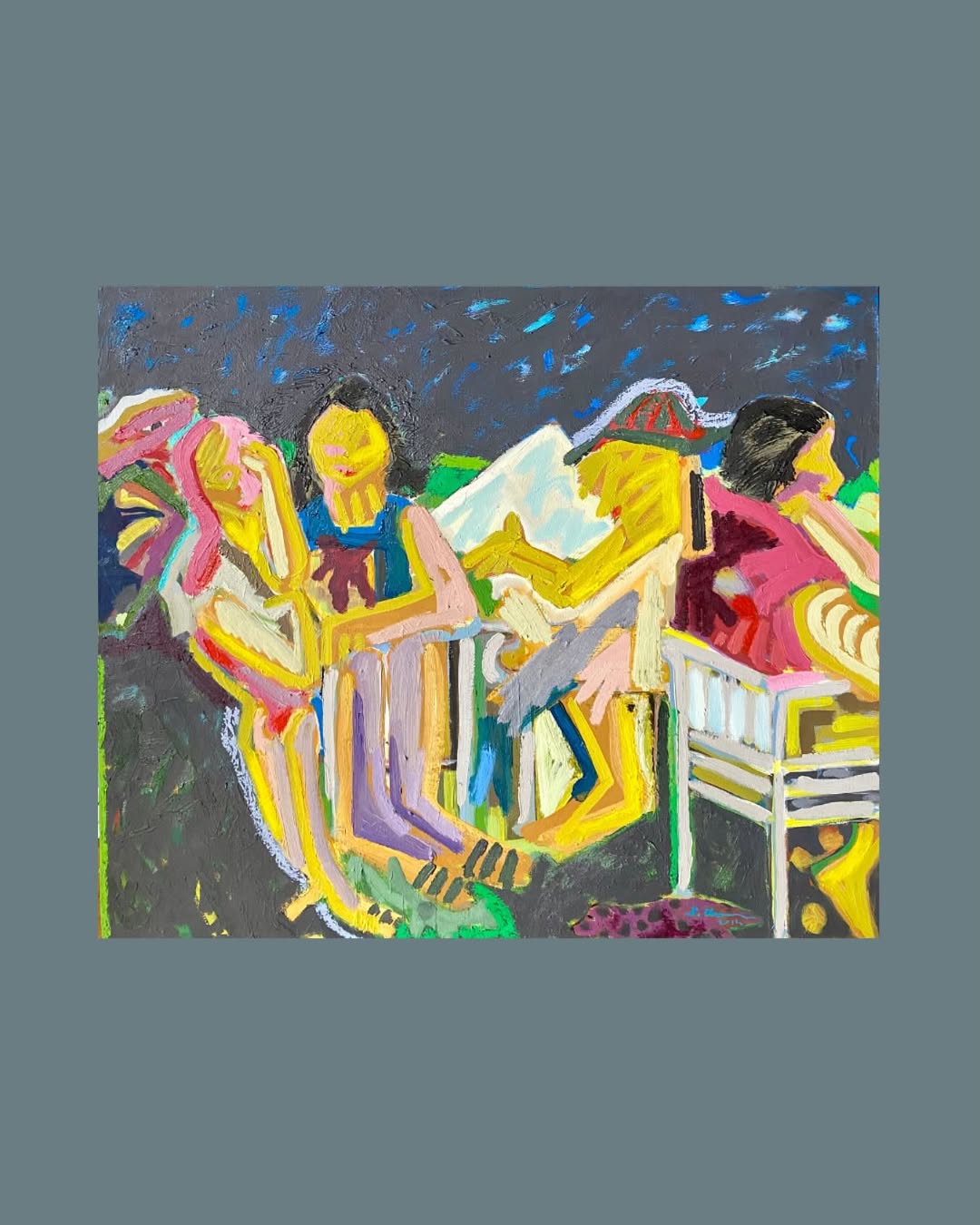 Suat Arıkan - Pazar Gazetesi- 82 x 98 cm - 2014 - Yağlı Boya