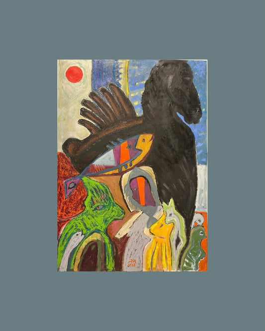 Suat Arıkan - Troya - 96 x 68 cm Yağlı Boya 2025