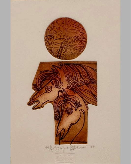 Süleyman Saim Tekcan “İsimsiz” 27x39cm Gravür - 2015