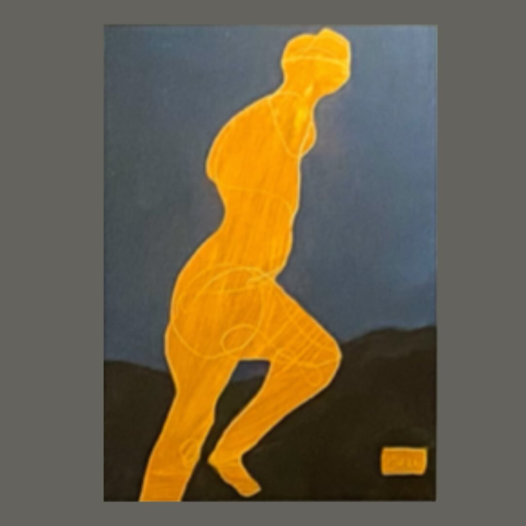 Bubi 80’li yıllar “Kazımalar Serisi” Karton üzerine yağlı boya 35x46cm