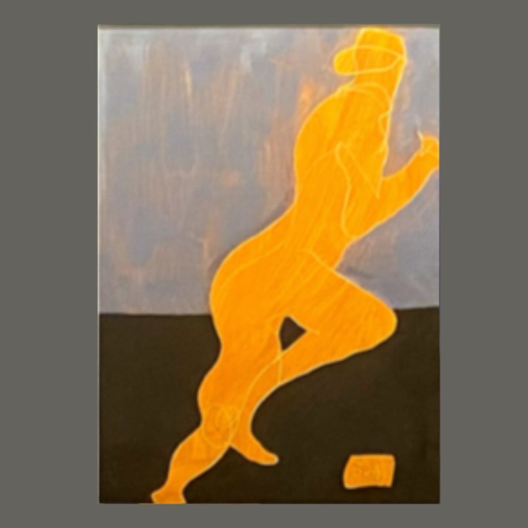 Bubi 80’li yıllar “Kazımalar Serisi” Karton üzerine yağlı boya 35x46cm
